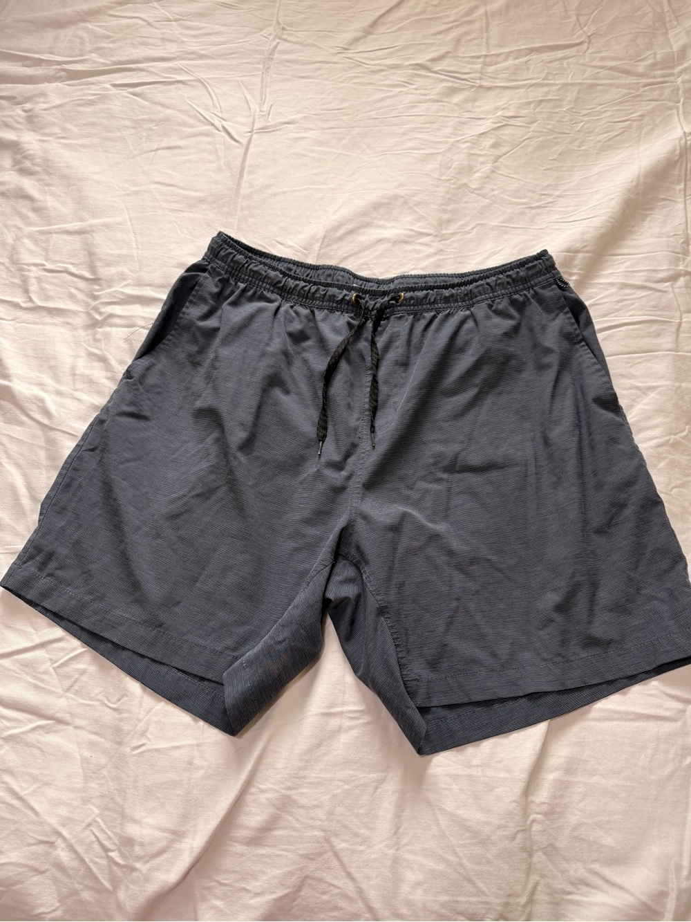 burnside Men's Blue  Elastic Waist Athletic Shorts